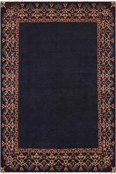 handmade Modern Kafkaz Blue Red Hand Knotted RECTANGLE 100% WOOL area rug 9 x 12