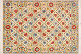 Southwestern Ziegler Elodia Beige/Blue Wool Rug - 9'6'' x 12'5''