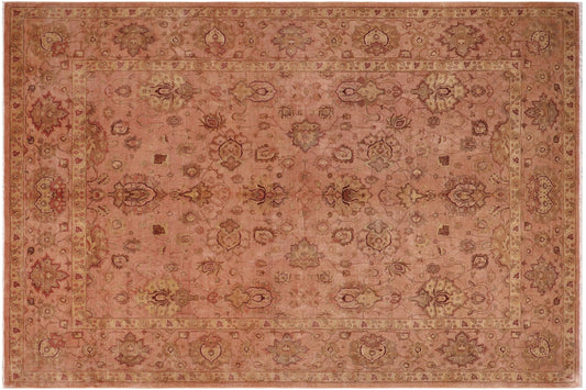 handmade Traditional Kafkaz Dark Tan Dark Tan Hand Knotted RECTANGLE 100% WOOL area rug 10' x 14'