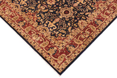 handmade Transitional Kafkaz Blue Rust Hand Knotted RECTANGLE 100% WOOL area rug 9' x 12'