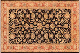 handmade Traditional Kafkaz Black Red Hand Knotted RECTANGLE 100% WOOL area rug 9x12