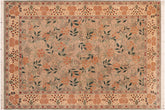 handmade Transitional Chambali Lt. Green Lt. Green Hand Knotted RECTANGLE 100% WOOL area rug 6x9