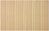 handmade Modern Kilim Bluish Gray Tan Hand-Woven RECTANGLE 100% WOOL area rug 5x8