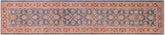 handmade Transitional Kafkaz Blue Red Hand Knotted RUNNER 100% WOOL area rug 3' x 15'