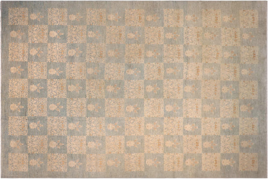 Chic Ziegler Sarina Blue/Gold Wool Rug - 12'0'' x 17'4''