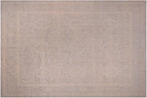handmade Transitional Kafkaz Brown Gray Hand Knotted RECTANGLE 100% WOOL area rug 12' x 15'