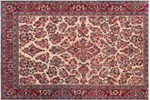 handmade Traditional Antique Beige Red Hand Knotted RECTANGLE 100% WOOL area rug 6 x 9