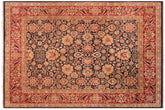 handmade Transitional Mahal Lt. Green Lt. Gray Hand Knotted RECTANGLE 100% WOOL area rug 8x10