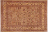 handmade Traditional Tabriz Lt. Gold Lt. Brown Hand Knotted RECTANGLE 100% WOOL area rug 9x12