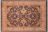 handmade Traditional Agra Drk. Blue Gold Hand Knotted RECTANGLE 100% WOOL area rug 8 x 10
