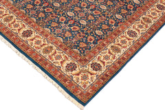 handmade Transitional Design Blue Beige Hand Knotted RECTANGLE 100% WOOL area rug 8' x 10'