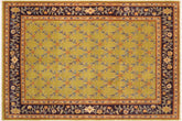 Istanbul Rebbeca Green/Blue Wool Rug - 8'2'' x 9'11''