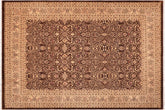 handmade Traditional Tabriz Brown Tan Hand Knotted RECTANGLE 100% WOOL area rug 8' x 10'