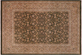 handmade Traditional Design Drk.green Lt. Gray Hand Knotted RECTANGLE 100% WOOL area rug 8' x 10'