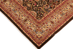 handmade Transitional Design Brown Beige Hand Knotted RECTANGLE 100% WOOL area rug 8' x 10'