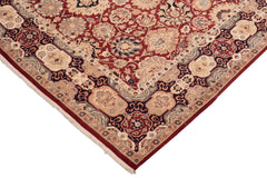handmade Traditional Red Blue Hand Knotted RECTANGLE 100% WOOL area rug 8x10