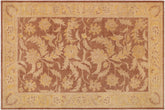 handmade Traditional Kafkaz Lt. Brown Gold Hand Knotted RECTANGLE 100% WOOL area rug 9x12