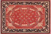handmade Transitional Kafkaz Rust Black Hand Knotted RECTANGLE 100% WOOL area rug 9' x 12'