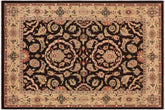 handmade Traditional Kafkaz Brown Tan Hand Knotted RECTANGLE 100% WOOL area rug 9x12
