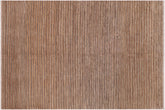 handmade Modern Gabbeh Beige Rust Hand Knotted RECTANGLE 100% WOOL area rug 6' x 9'