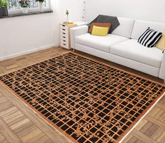 handmade Transitional Kafkaz Black Tan Hand Knotted RECTANGLE 100% WOOL area rug 6 x 9