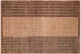 handmade Modern Gabbeh Brown Green Hand Knotted RECTANGLE 100% WOOL area rug 6' x 9'