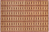 Modern Ziegler Remedios Beige/Rust Wool Rug - 6'0'' x 8'9''