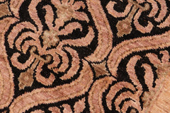 handmade Transitional Kafkaz Black Tan Hand Knotted RECTANGLE 100% WOOL area rug 6 x 9