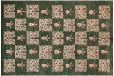 handmade Modern Kafkaz Green Tan Hand Knotted RECTANGLE 100% WOOL area rug 6' x 9'