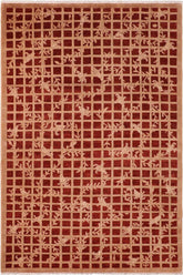 handmade Transitional Kafkaz Red Tan Hand Knotted RECTANGLE 100% WOOL area rug 6 x 9