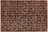 handmade Modern Kafkaz Black Brown Hand Knotted RECTANGLE 100% WOOL area rug 6' x 8'