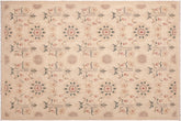 handmade Modern Kafkaz Tan Green Hand Knotted RECTANGLE 100% WOOL area rug 6' x 9'