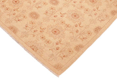 handmade Transitional Kafkaz Beige Gold Hand Knotted RECTANGLE 100% WOOL area rug 6 x 9