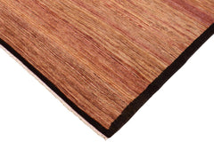 handmade Modern Gabbeh Beige Black Hand Knotted RECTANGLE 100% WOOL area rug 6 x 9