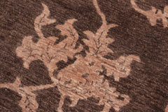 handmade Modern Kafkaz Brown Tan Hand Knotted RECTANGLE 100% WOOL area rug 6' x 9'