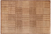 Contemporary Gabbeh Joeann Brown/Green Wool Rug - 9'11'' x 13'7''