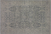 handmade Traditional Kafkaz Gray Green Hand Knotted RECTANGLE 100% WOOL area rug 8' x 11'