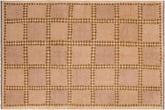 handmade Modern Kafkaz Tan Beige Hand Knotted RECTANGLE 100% WOOL area rug 6' x 8'