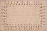 handmade Modern Kafkaz Tan Brown Hand Knotted RECTANGLE 100% WOOL area rug 6' x 9'