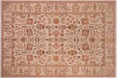 handmade Traditional Kafkaz Beige Lt.orange Hand Knotted RECTANGLE 100% WOOL area rug 6x9