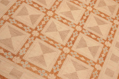 handmade Transitional Kafkaz Rust Tan Hand Knotted RECTANGLE 100% WOOL area rug 6 x 9