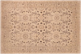 handmade Traditional Kafkaz Beige Tan Hand Knotted RECTANGLE 100% WOOL area rug 6x9