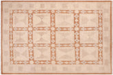 handmade Modern Kafkaz Rust Tan Hand Knotted RECTANGLE 100% WOOL area rug 6' x 9'