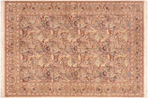 handmade Transitional Nagi Beige Gold Hand Knotted RECTANGLE 100% WOOL area rug 6x9