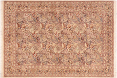 handmade Transitional Nagi Beige Gold Hand Knotted RECTANGLE 100% WOOL area rug 6x9