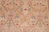 handmade Transitional Mujahid Tan Red Hand Knotted RECTANGLE 100% WOOL area rug 6x9