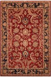 handmade Traditional Kafkaz Red Blue Hand Knotted RECTANGLE 100% WOOL area rug 6 x 9