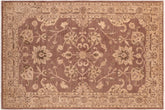 Bohemian Ziegler Carley Brown/Tan Hand Knotted Wool Rug - 6'2'' x 8'10''