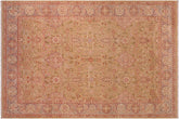 handmade Transitional Sultanabad Lt. Green Gray Hand Knotted RECTANGLE 100% WOOL area rug 6x9