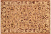 handmade Traditional Kafkaz Tan Beige Hand Knotted RECTANGLE 100% WOOL area rug 6x9